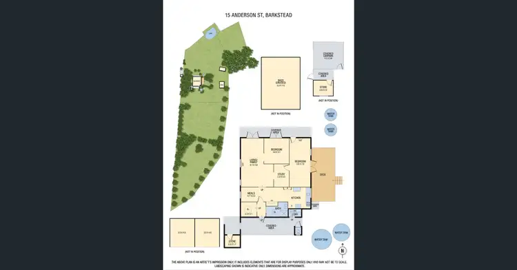 Floorplan of Homely house listing, 15 Andersons Road, Barkstead VIC 3364
