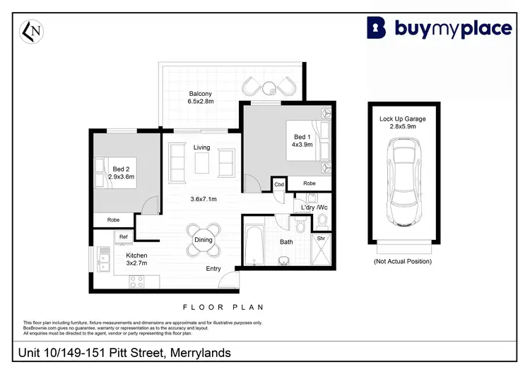 Floorplan of Homely unit listing, 10/149-151 Pitt Street, Merrylands NSW 2160