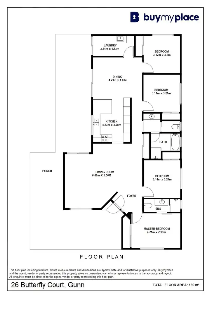 Floorplan of Homely house listing, 26 Butterfly Court, Gunn NT 832