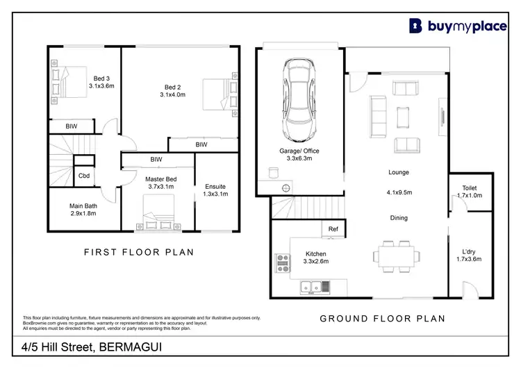 Floorplan of Homely townhouse listing, 4/5 Hill Street, Bermagui NSW 2546