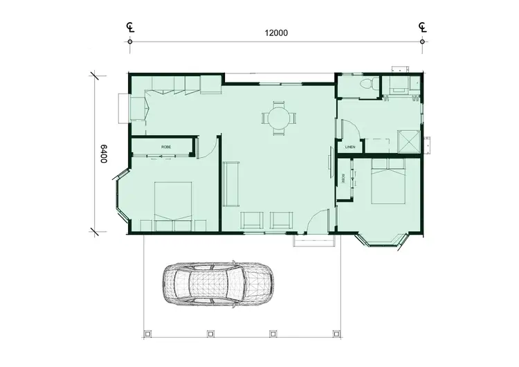 Floorplan of Homely retirement listing, 128/761 McIvor Highway, Junortoun VIC 3551