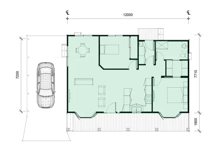 Floorplan of Homely unit listing, 134/761 McIvor Highway, Junortoun VIC 3551