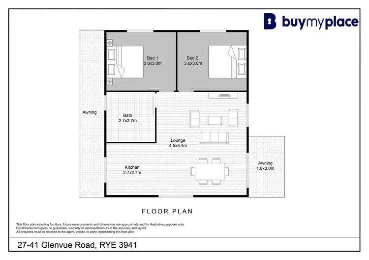 Floorplan of Homely unit listing, 27-41 Glenvue Road, Rye VIC 3941