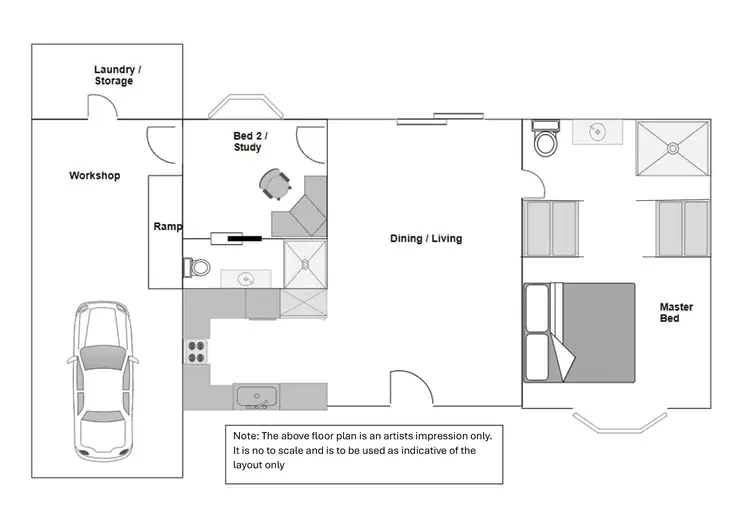 Floorplan of Homely retirement listing, 9/5353 Princes Highway, Traralgon VIC 3844