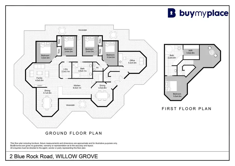 Floorplan of Homely house listing, 2 Blue Rock Road, Willow Grove VIC 3825