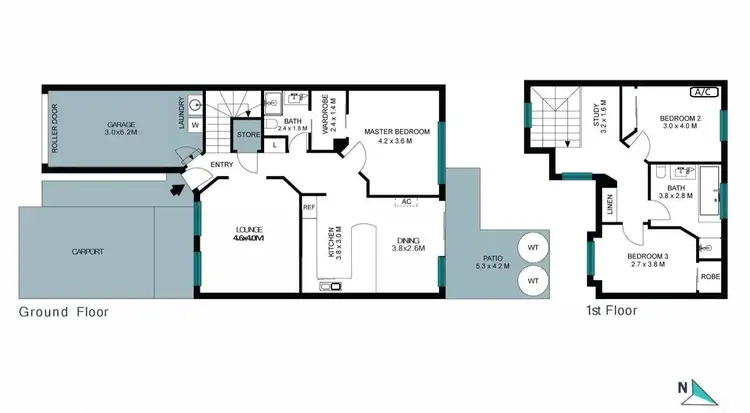 Floorplan of Homely townhouse listing, 38/14 Lomandra Terrace, Hamlyn Terrace NSW 2259