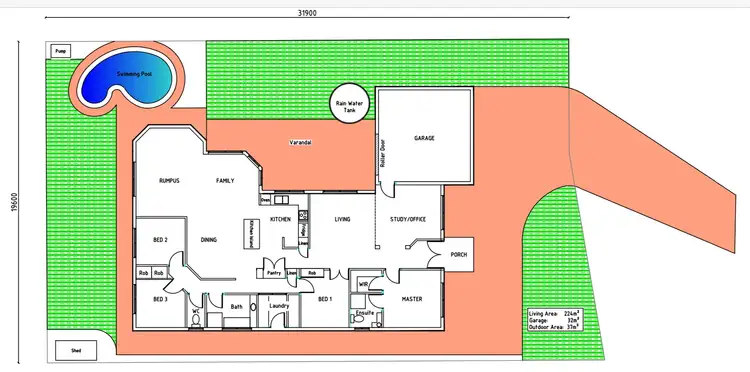 Floorplan of Homely house listing, 52 Cascade Drive, Forest Lake QLD 4078