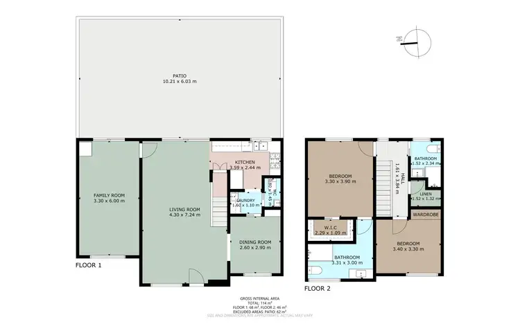 Floorplan of Homely townhouse listing, 2/22 David Street, Nundah QLD 4012