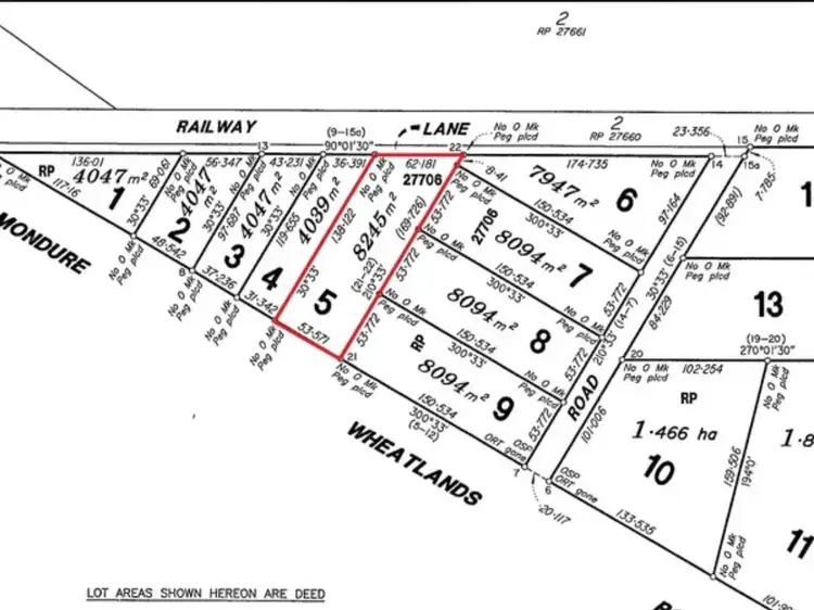Floorplan of Homely land listing, 926 Mondure Wheatlands Road, Mondure QLD 4611