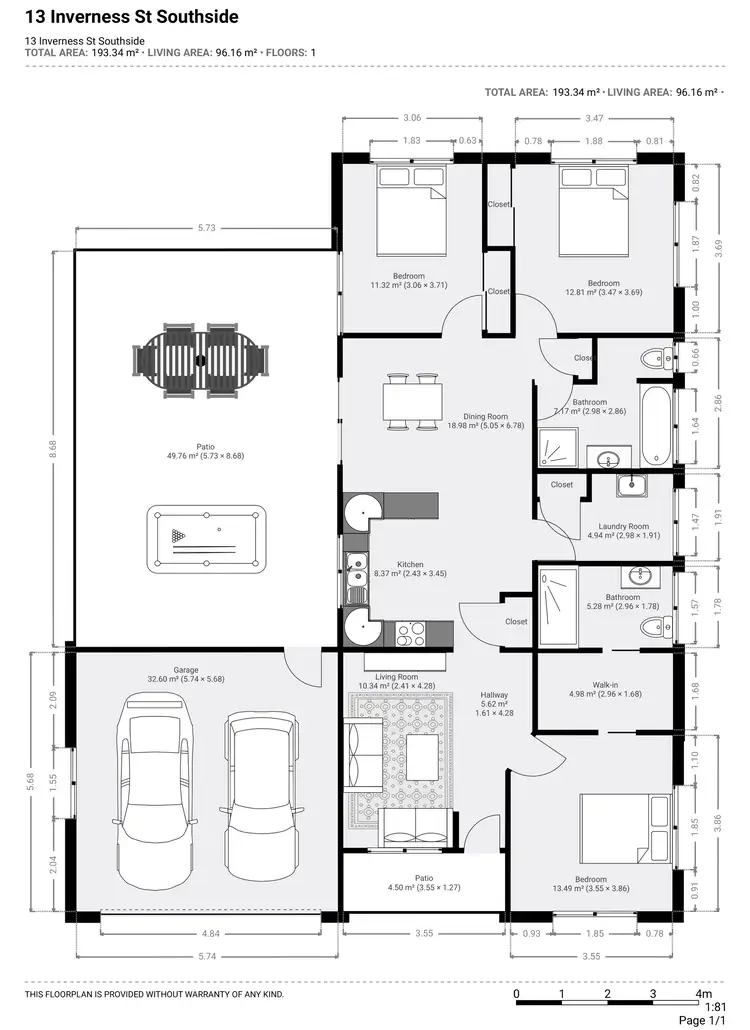 Floorplan of Homely house listing, 13 Inverness Street, Southside QLD 4570