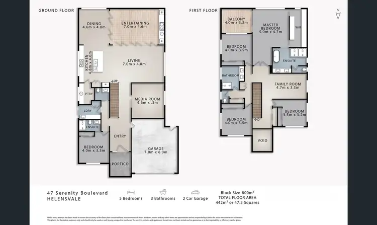 Floorplan of Homely house listing, 47 Serenity Boulevard, Helensvale QLD 4212