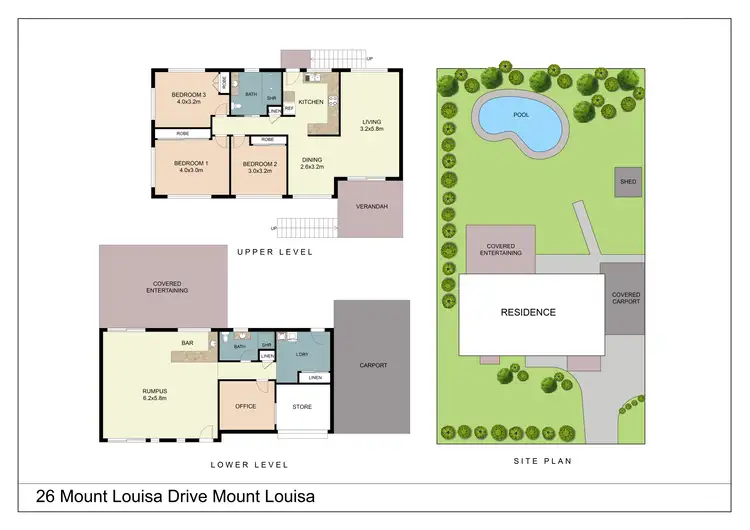 Floorplan of Homely house listing, 26 Mount Louisa Drive, Mount Louisa QLD 4814