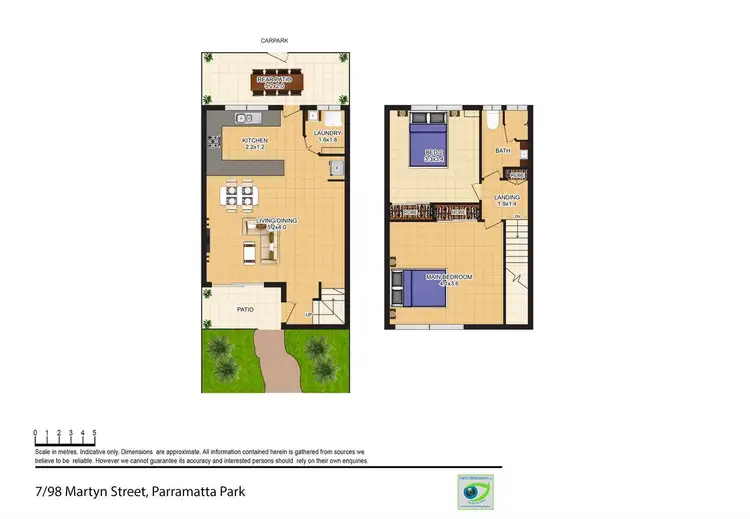 Floorplan of Homely townhouse listing, 7/98-100 Martyn Street, Parramatta Park QLD 4870