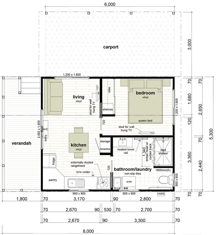 Floorplan of Homely retirement listing, 22/716 Harrington Road, Harrington NSW 2427