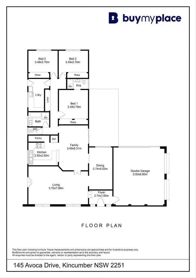 Floorplan of Homely house listing, 145 Avoca Drive, Kincumber NSW 2251