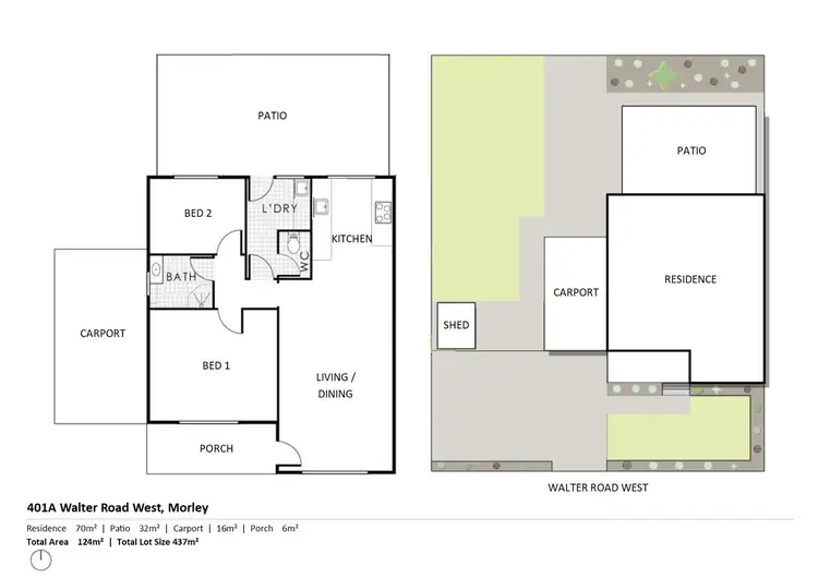 Floorplan of Homely house listing, 401A Walter Road West, Morley WA 6062