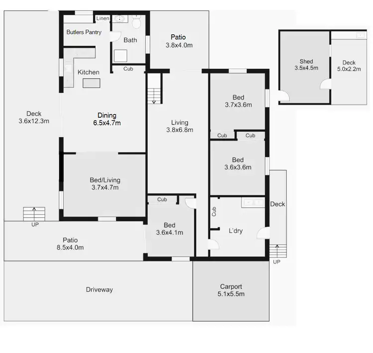 Floorplan of Homely house listing, 403 Myola Road, Kuranda QLD 4881