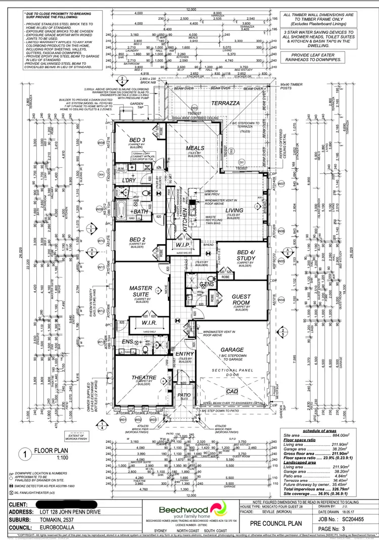 Floorplan of Homely house listing, 30 John Penn Drive, Tomakin NSW 2537