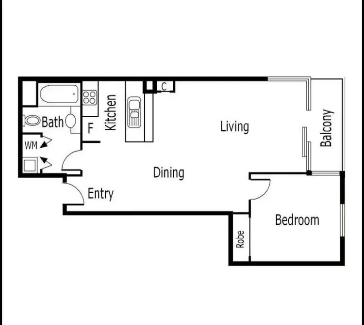 Floorplan of Homely apartment listing, 63/99 Whiteman Street, Southbank VIC 3006
