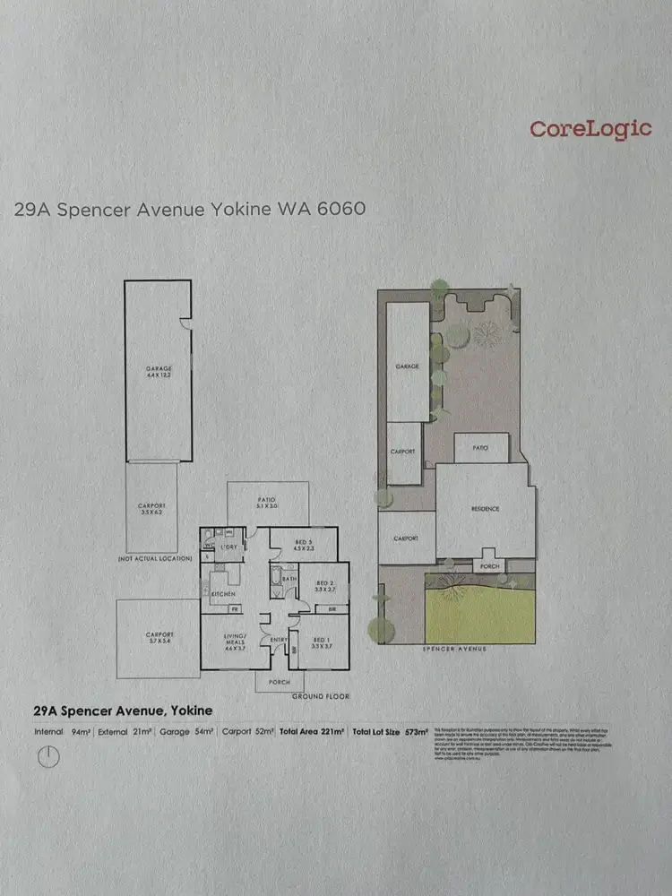Floorplan of Homely house listing, 29A Spencer Avenue, Yokine WA 6060