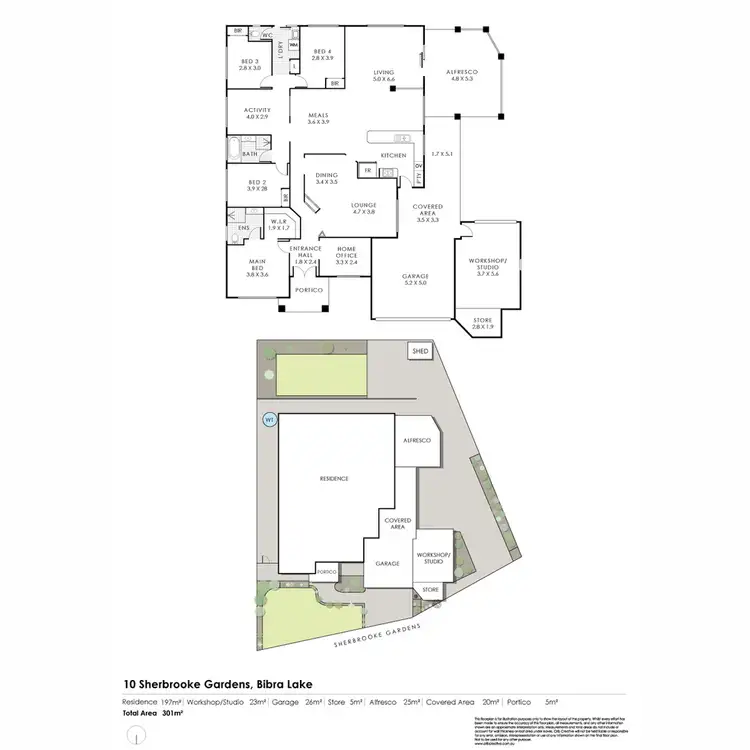 Floorplan of Homely house listing, 10 Sherbrooke Gardens, Bibra Lake WA 6163