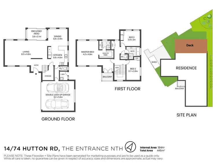 Floorplan of Homely townhouse listing, 14/74 Hutton Road, The Entrance North NSW 2261
