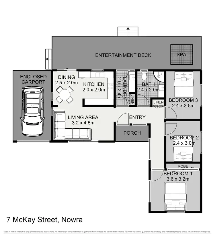 Floorplan of Homely house listing, 7 McKay Street, Nowra NSW 2541