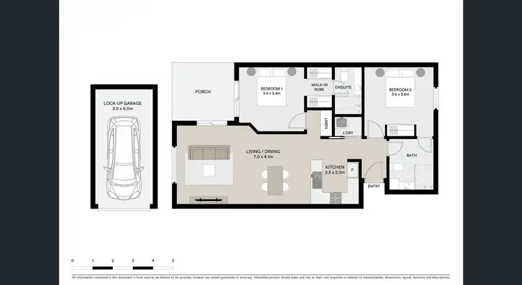 Floorplan of Homely apartment listing, 49/34 Bundock Street, Belgian Gardens QLD 4810