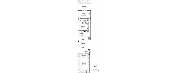 Floorplan of Homely apartment listing, 1/191 Royal Parade, Parkville VIC 3052