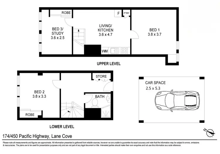 Floorplan of Homely apartment listing, 174/450 Pacific Highway, Lane Cove North NSW 2066