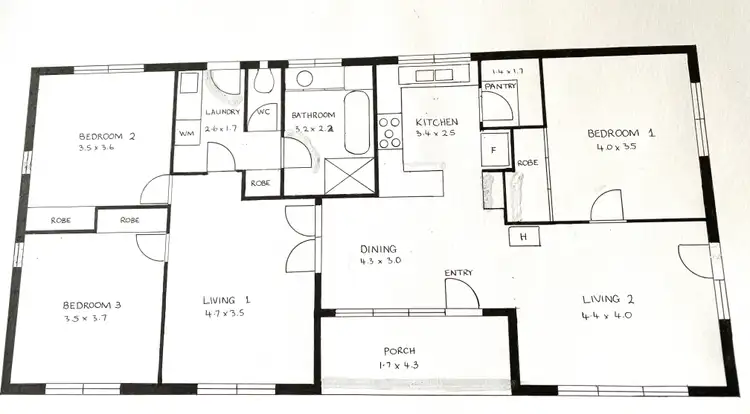Floorplan of Homely house listing, 26 McLean Street, Briagolong VIC 3860