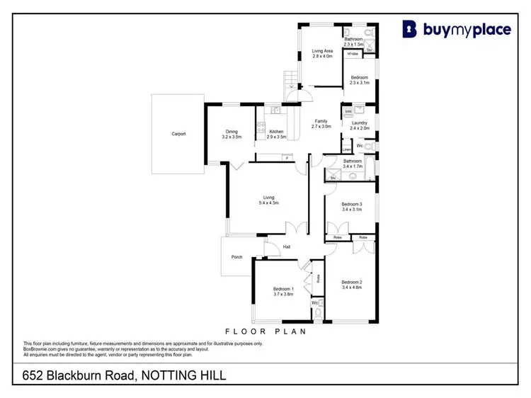 Floorplan of Homely house listing, 652 Blackburn Road, Notting Hill VIC 3168