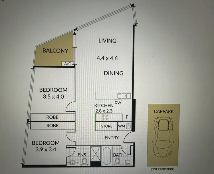 Floorplan of Homely apartment listing, 1111/3-5 Saint Kilda Road, St Kilda VIC 3182