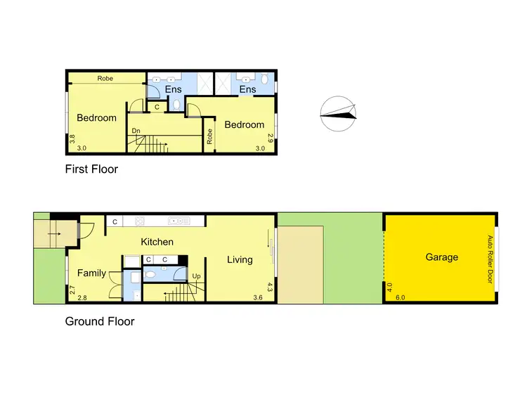 Floorplan of Homely townhouse listing, 42 Washington Drive, Thornhill Park VIC 3335