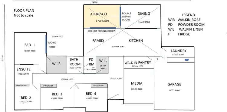 Floorplan of Homely house listing, 21 Kunzea Place, Springvale NSW 2650