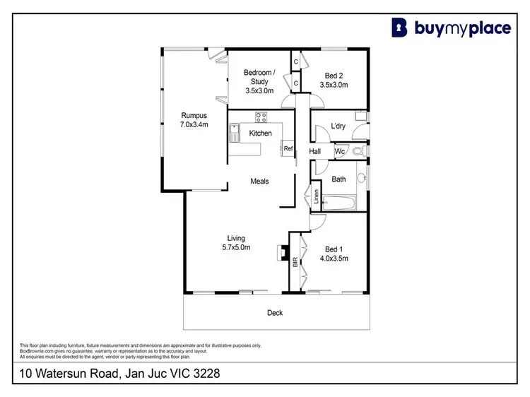 Floorplan of Homely house listing, 10 Watersun Road, Jan Juc VIC 3228