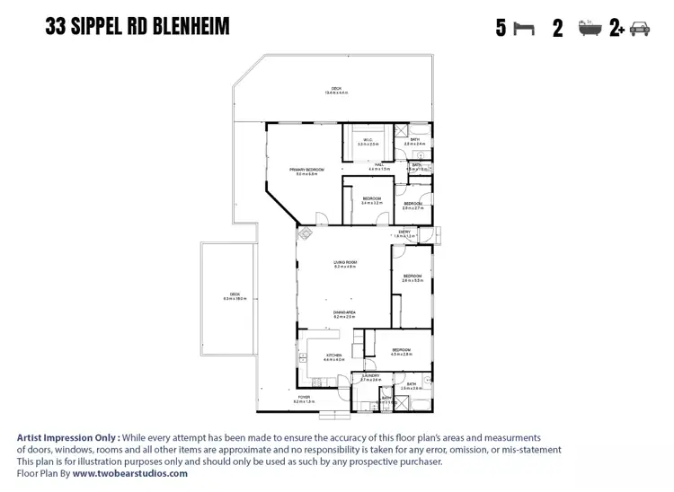 Floorplan of Homely house listing, 33 Sippel Road, Blenheim QLD 4341