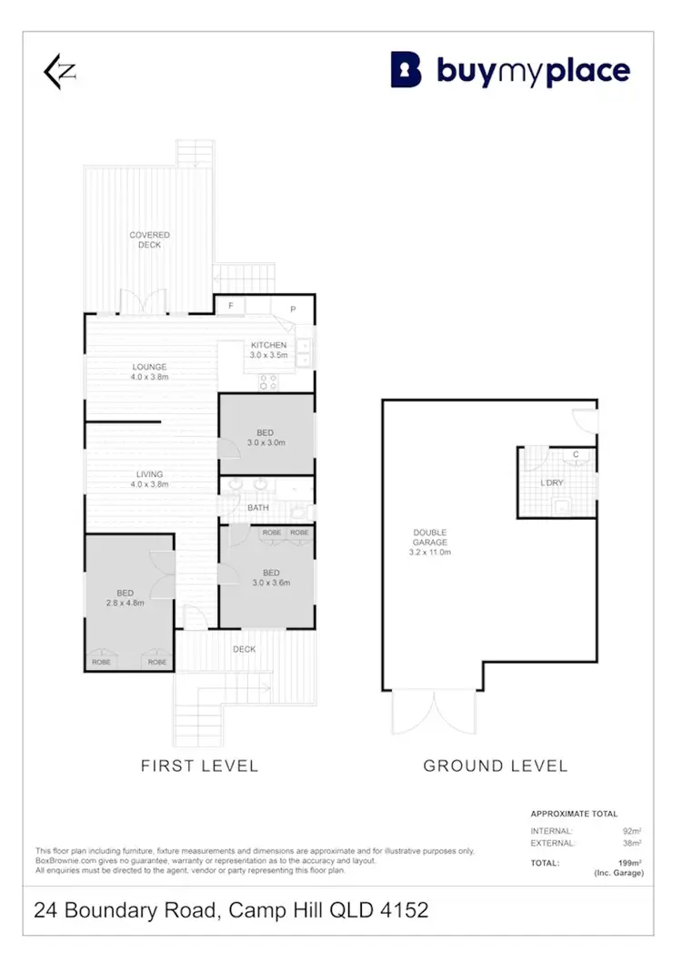Floorplan of Homely house listing, 24 Boundary Road, Camp Hill QLD 4152