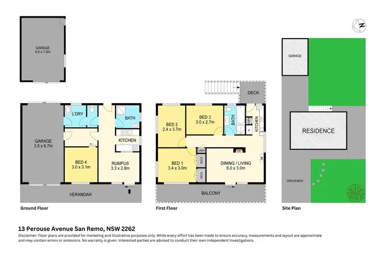 Floorplan of Homely house listing, 13 Perouse Avenue, San Remo NSW 2262
