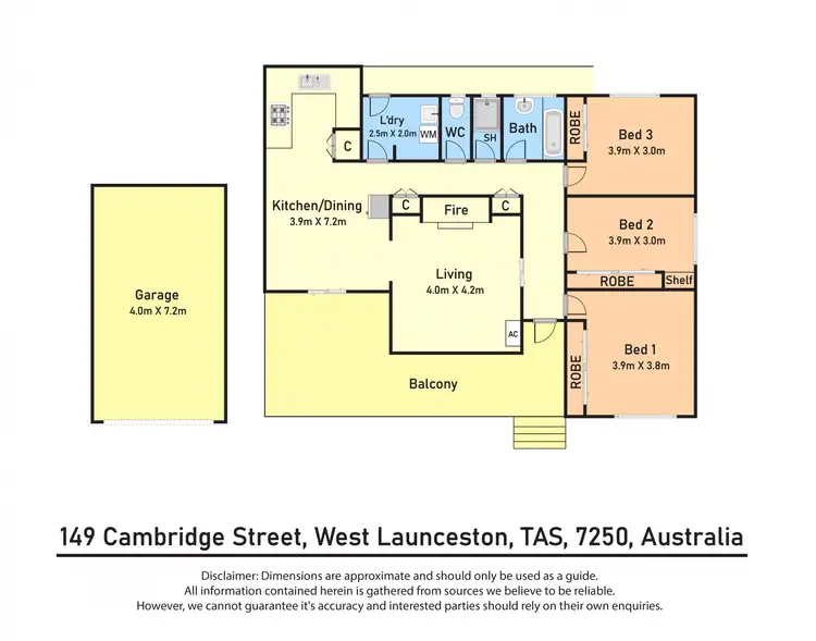 Floorplan of Homely house listing, 149 Cambridge Street, West Launceston TAS 7250
