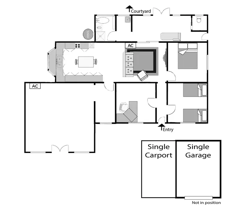 Floorplan of Homely house listing, 14 Main Road, Gellibrand VIC 3239
