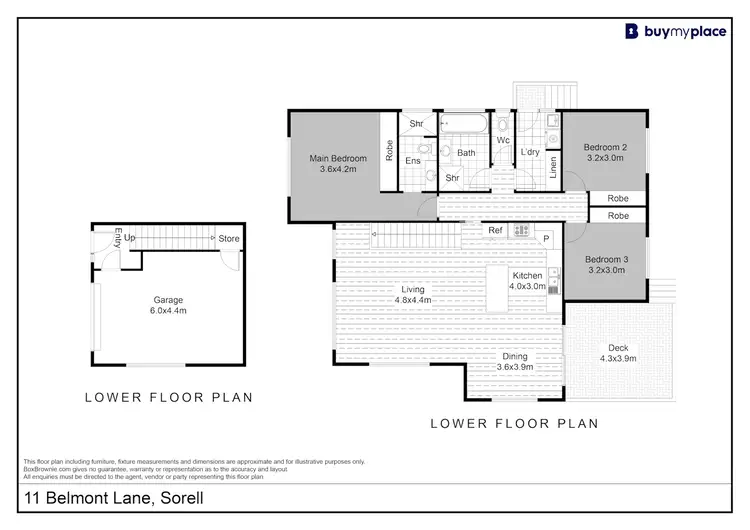 Floorplan of Homely house listing, 11 Belmont Lane, Sorell TAS 7172