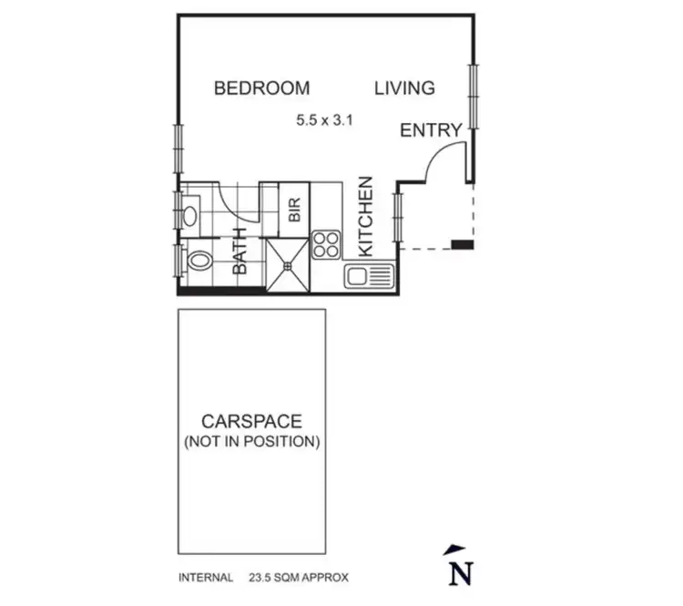 Floorplan of Homely unit listing, 5/123 Victoria Street, Brunswick East VIC 3057