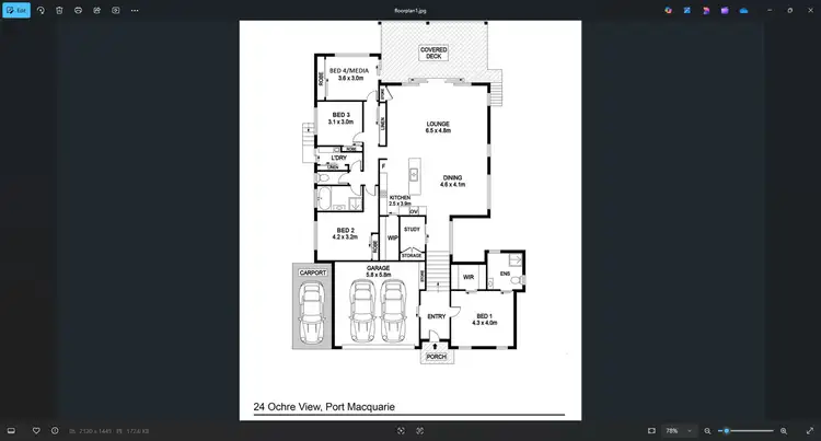 Floorplan of Homely house listing, 24 Ochre View, Port Macquarie NSW 2444