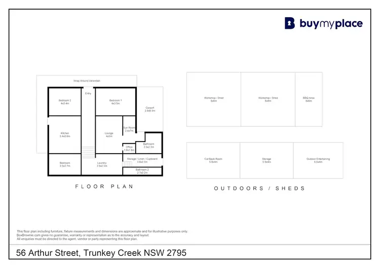 Floorplan of Homely house listing, 56 Arthur Street, Trunkey Creek NSW 2795