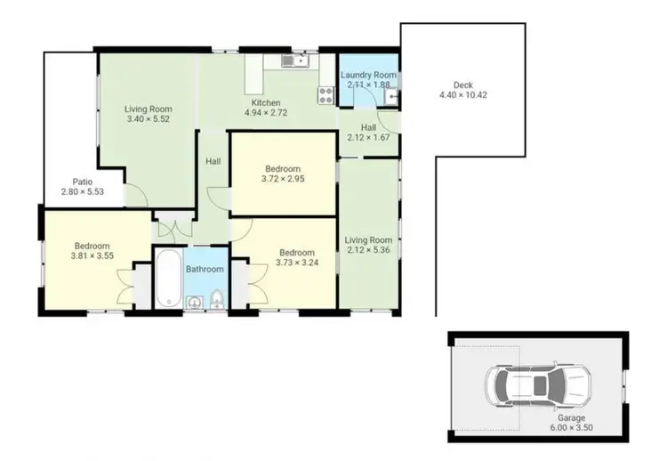 Floorplan of Homely house listing, 3 Blomfield Avenue, Bega NSW 2550
