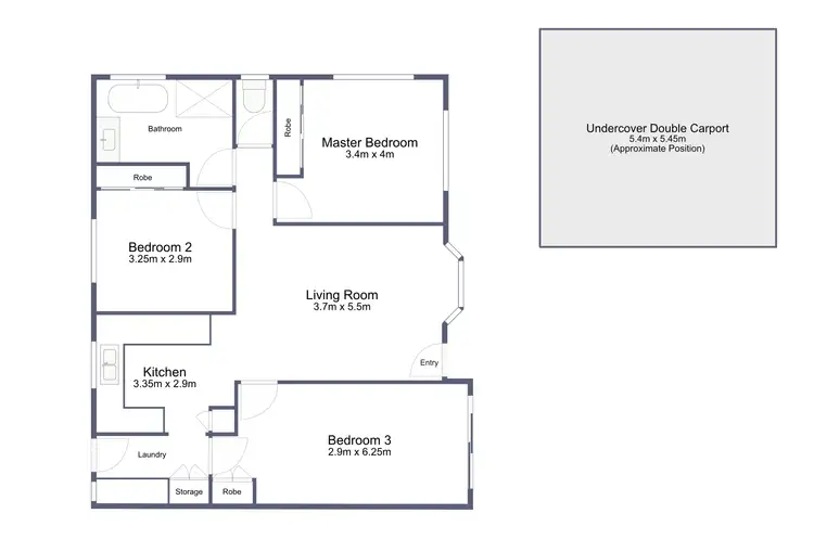 Floorplan of Homely unit listing, 2/12 Hentdale Court, Labrador QLD 4215