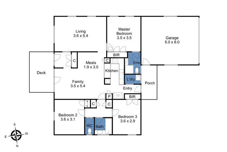 Floorplan of Homely house listing, 44 Caithness Crescent, Glen Waverley VIC 3150