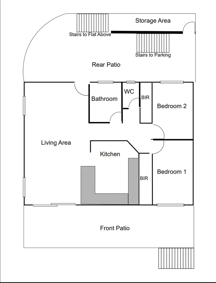 Floorplan of Homely unit listing, 1/3 Warbler Crescent, North Narooma NSW 2546