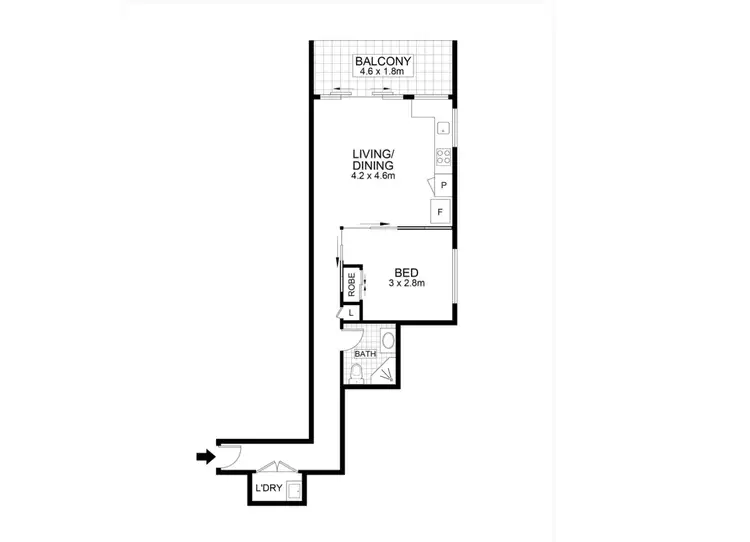 Floorplan of Homely unit listing, Address available on request